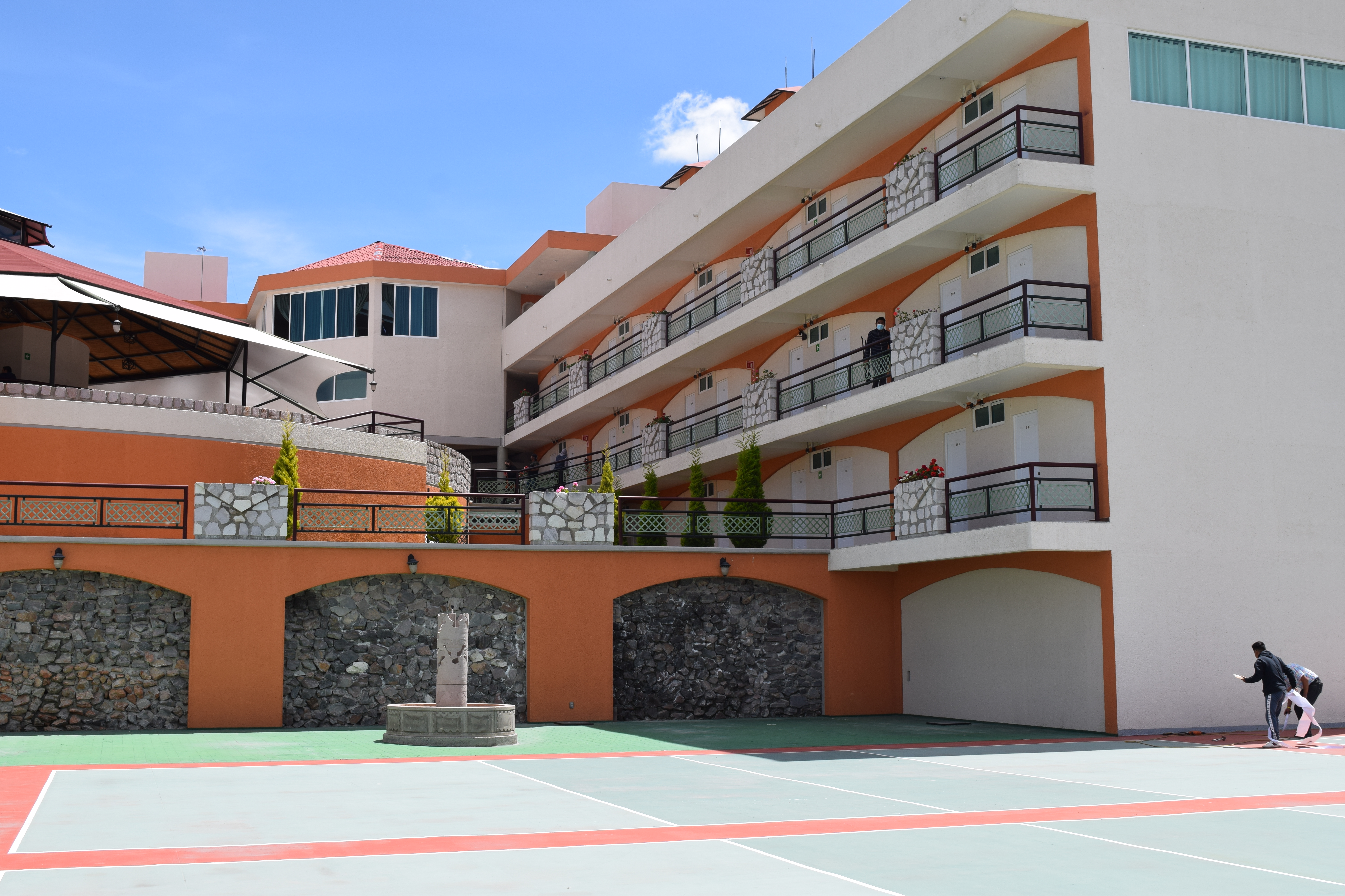 Zona de hospedaje del Centro Social y Deportivo